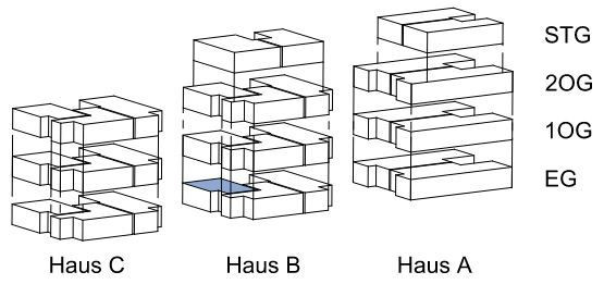 Grundriss lage wohnung b1 B1 Park 47