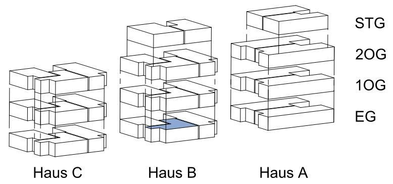 Grundriss lage wohnung b2 B2 Park 47
