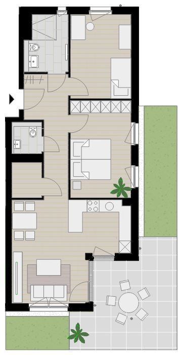 Grundriss grundriss wohnung b3 B3 Park 47